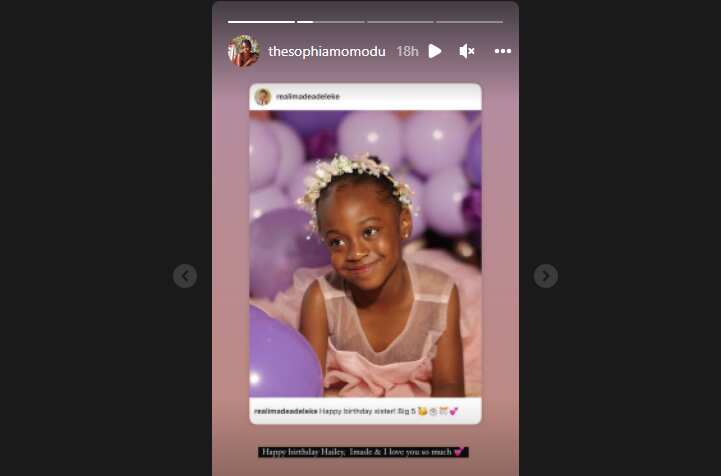 Davido's baby mama Sophia, Hailey's birthday