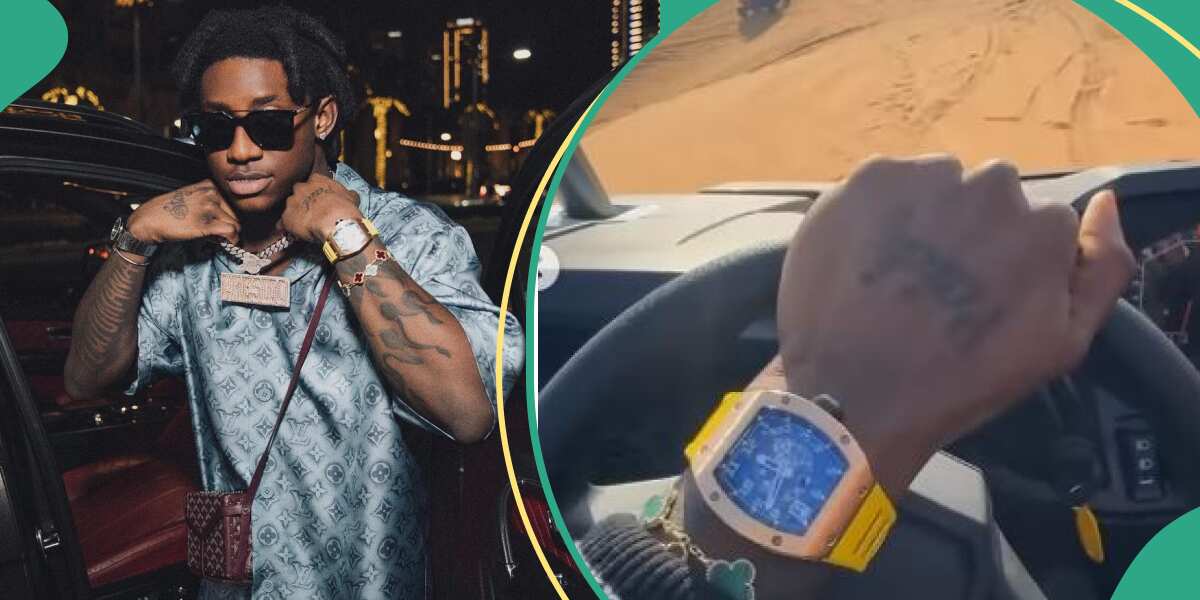 See Shallipopi's new wristwatch that he acquired for N232m