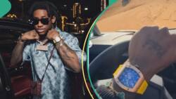 "Where he see money?" Netizens query Shallipopi as he flaunts his N232m Richard Millie, pics trend