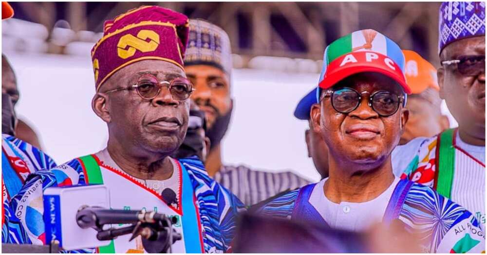 Bola Tinubu da Oyetola.