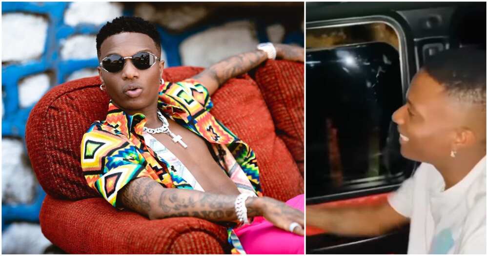 Wizkid, dollars, car window