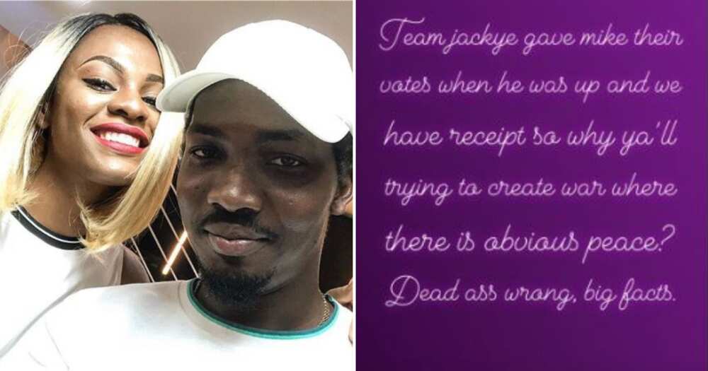 BBNaija: Jackye's boyfriend calls out Ebuka's wife over IG post directed at his bae