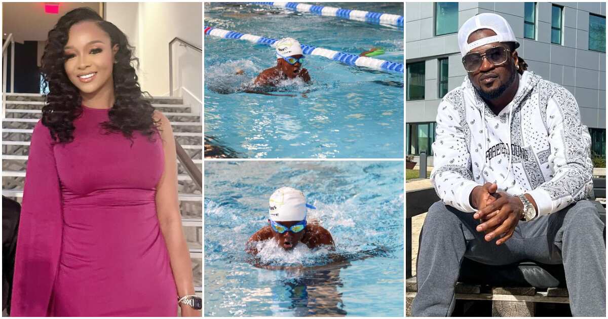 Pictures: Paul Okoye's son competes in swimming competition in Georgia, singer reacts