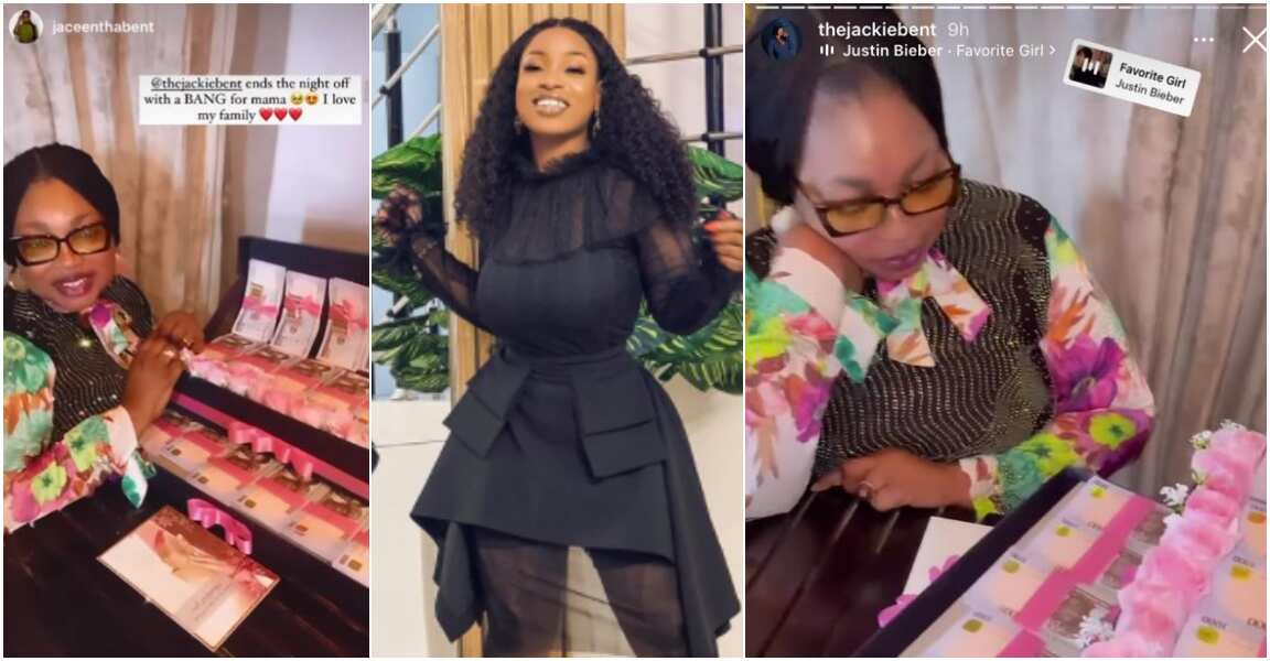 BBNaija’s Jackie B Throws Exclusive Surprise Birthday Dinner For Mum ...