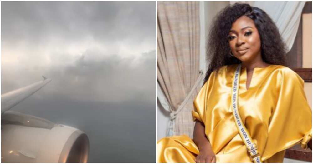 Yvonne Jegede shares video during turbulence