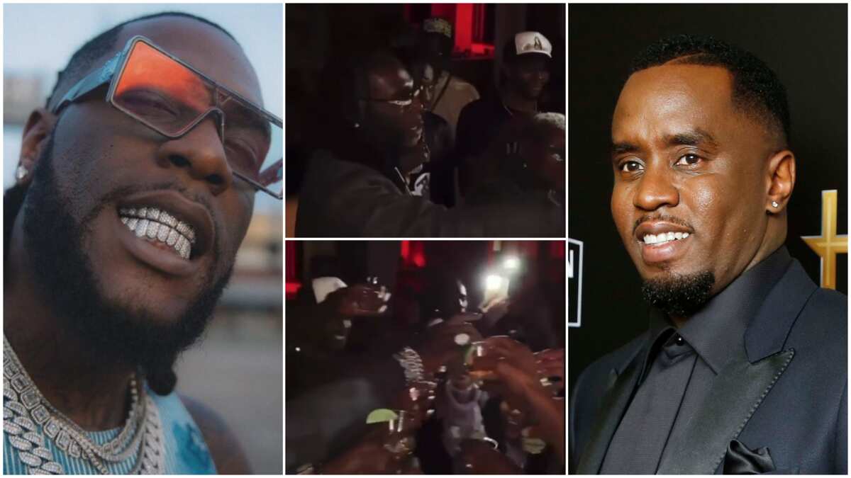 American Rapper P Diddy Celebrates Burna Boy in Video, Officially Toasts to  His Grammy 2021 Award - Legit.ng