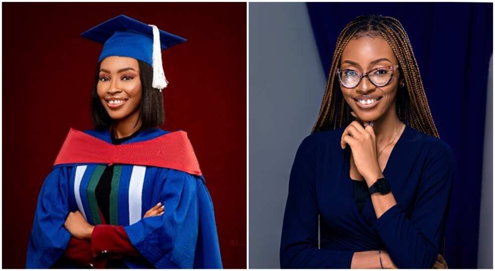 Pretty Nigerian lady, Chinemerem Cynthia Eze who graduated with first-class at the Rivers State University, Port Harcourt.