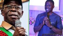 Edo Guber: Moments after declaring for office, Obaseki's deputy, Shaibu, apologises to Oshiomhole