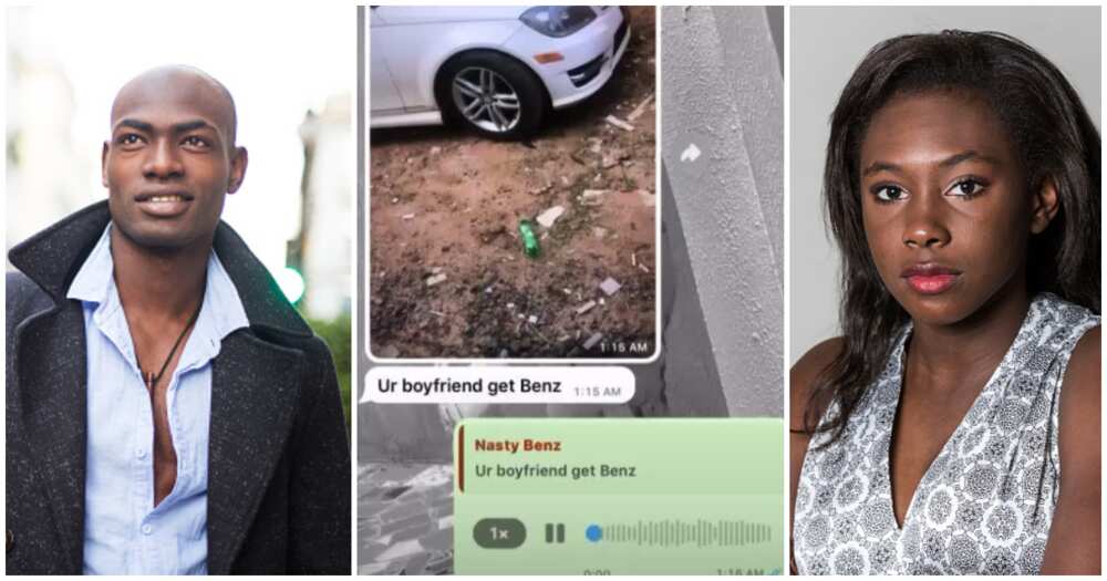 Faithful girlfriend, toasting with Benz, defends boyfriend