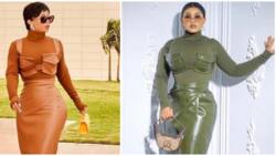 Fashion twin moments: Mercy Aigbe and Toke Makinwa rock 1 design in 2 different ways