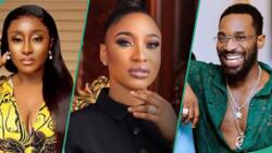 "They are very stingy, never ask them for help": Drama as Tonto Dikeh calls out D'Banj and Ini Edo, many react