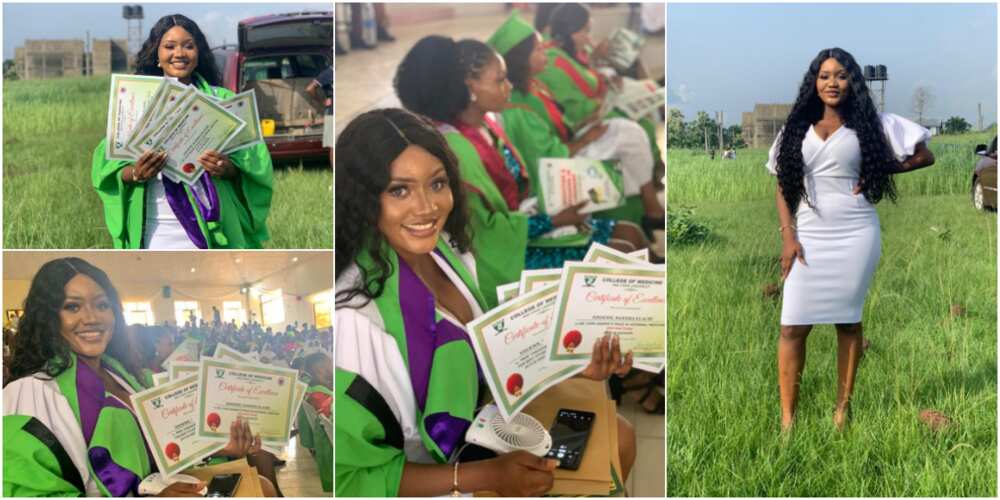 Gorgeous Female Doctor Bags 7 Awards as She Graduates with Distinction, 