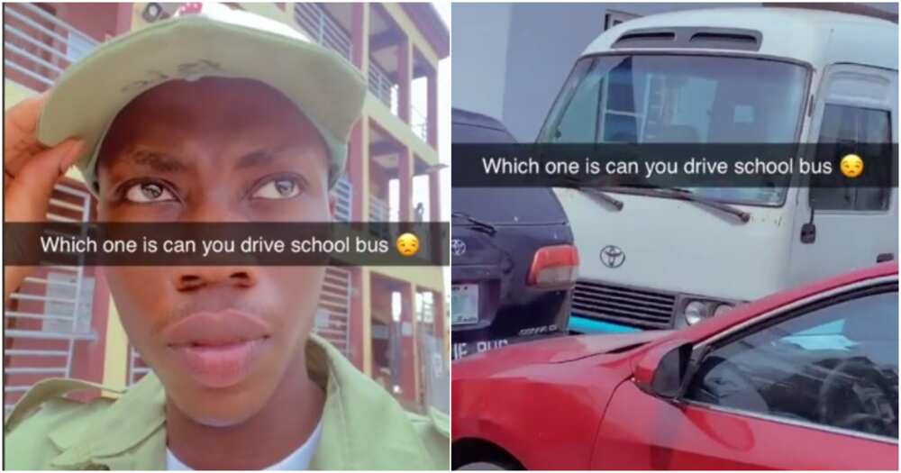 Video shows corper venting after being asked to drive school bus