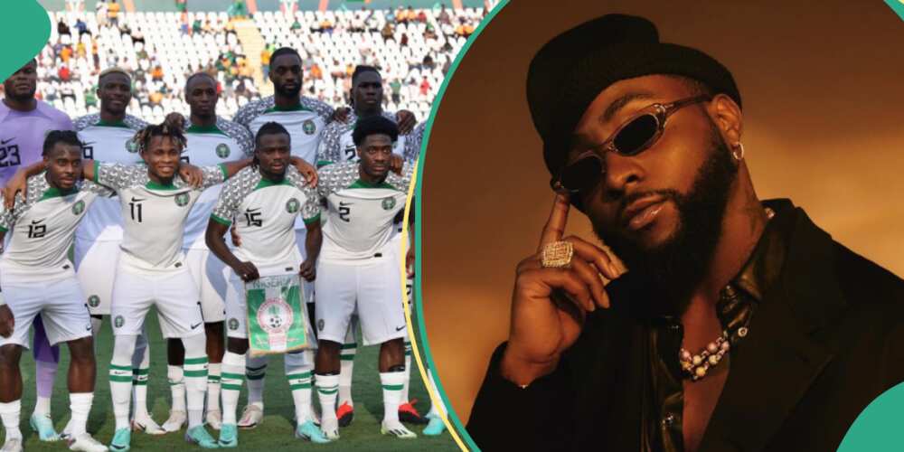 AFCON 2023: Davido sends message to Super Eagles ahead of Cameroon game.