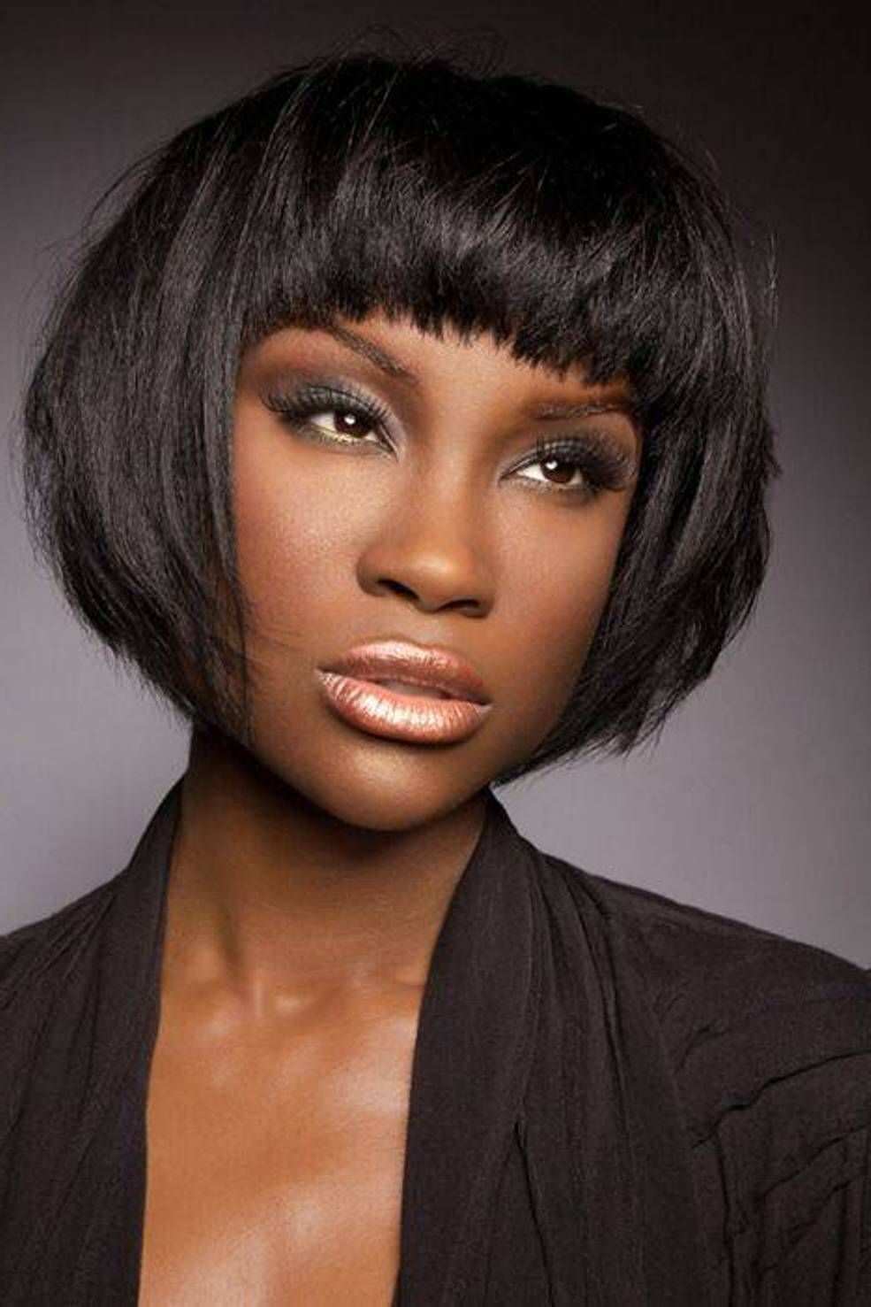 Center part hairstyles with bangs Center part hairstyles with bangs