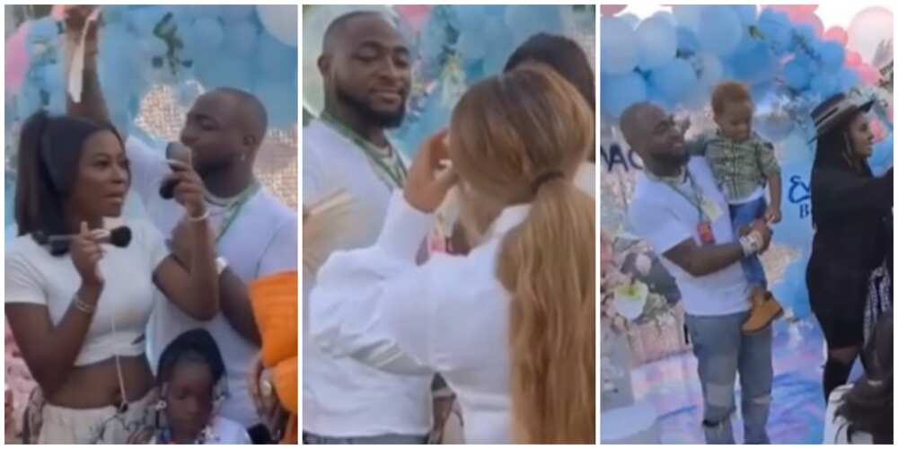 Nigerians React to Trending Video of Davido Fanning Baby Mama Sophia at Imade's Party