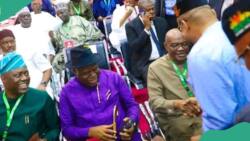 "I pity Fubara": Mixed reactions as Wike, Makinde, other G5 reunite, dance at PDP NEC meeting
