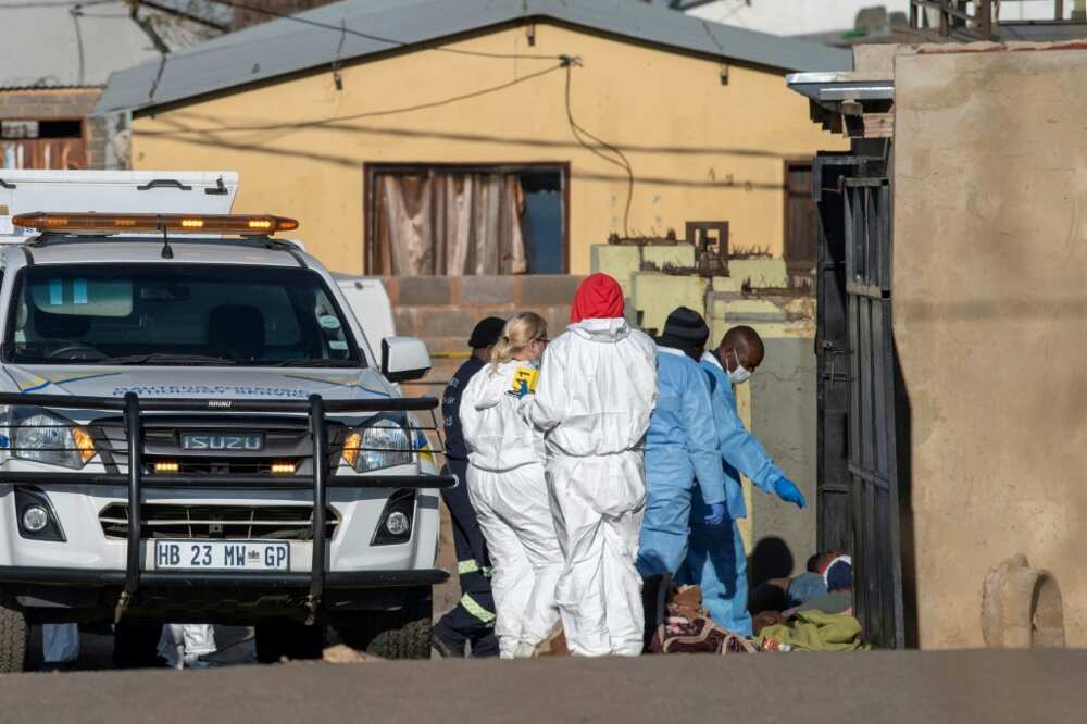 Police Minister Bheki Cele vowed the shooters -- who remain at large -- will be found