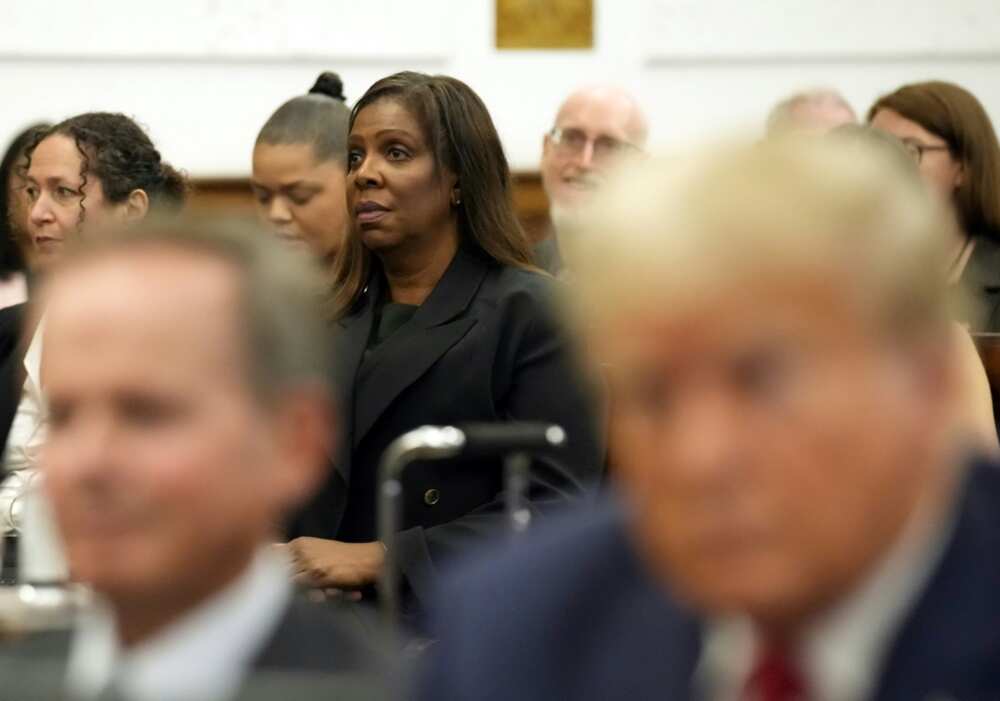 New York Attorney General Letitia James attends the second day of former US president Donald Trump's civil fraud trial