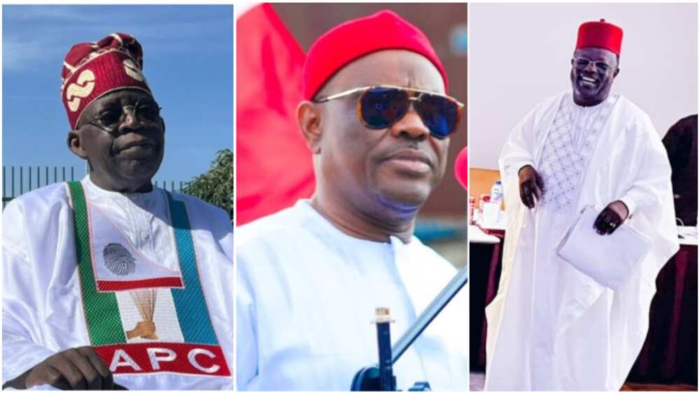 Bola Tinubu/Nyesom Wike/David Umahi/APC/PDP/2023 Election/Rivers state