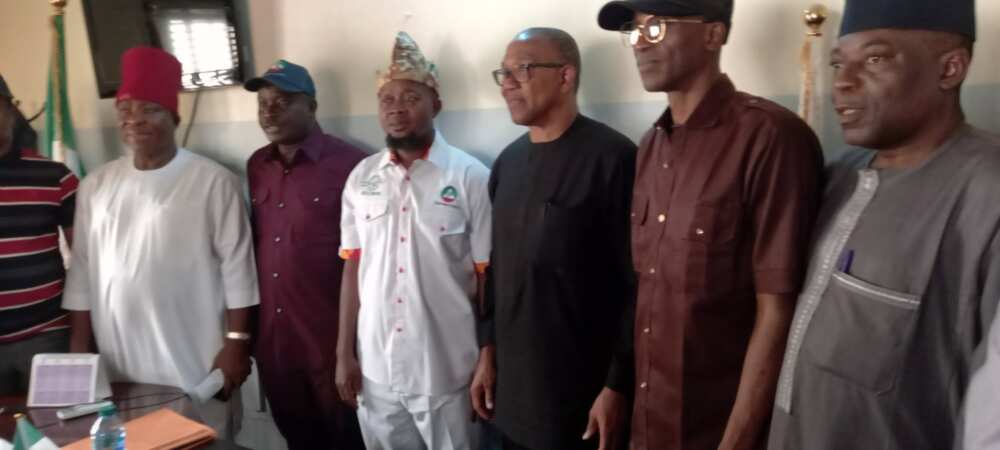 Obi and labour leaders Obi and labour leaders