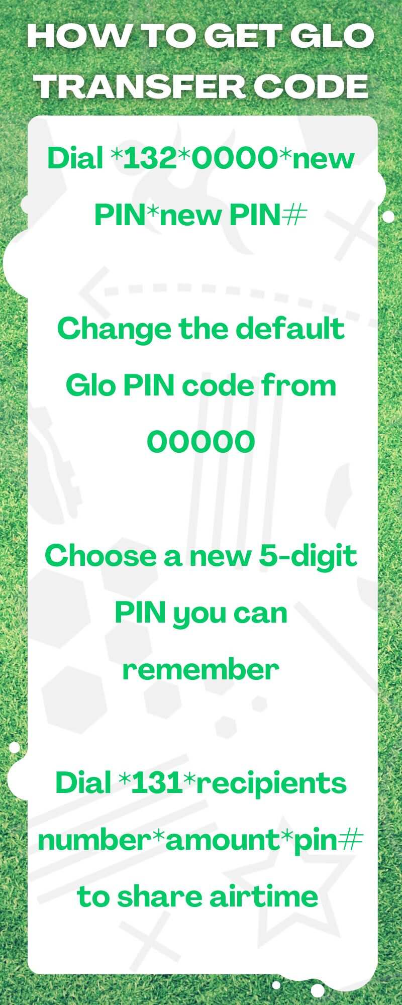 How to get Glo transfer code