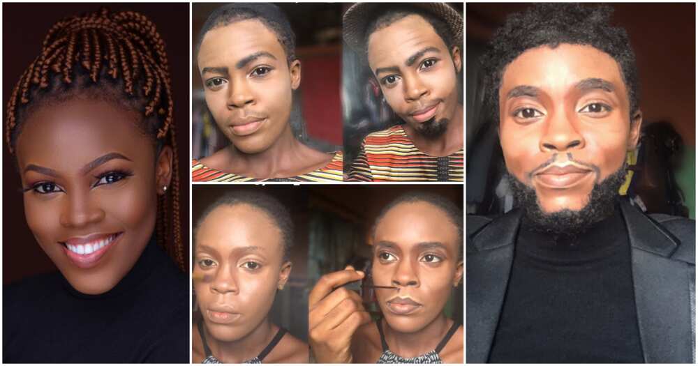 Exclusive: No celeb has ever given me money, says lady who has transformed self into Chadwick Boseman, Don Jazzy, others
