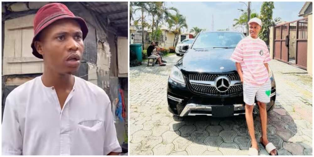 Mazi Okeke with his car. Mazi Okeke with his car.