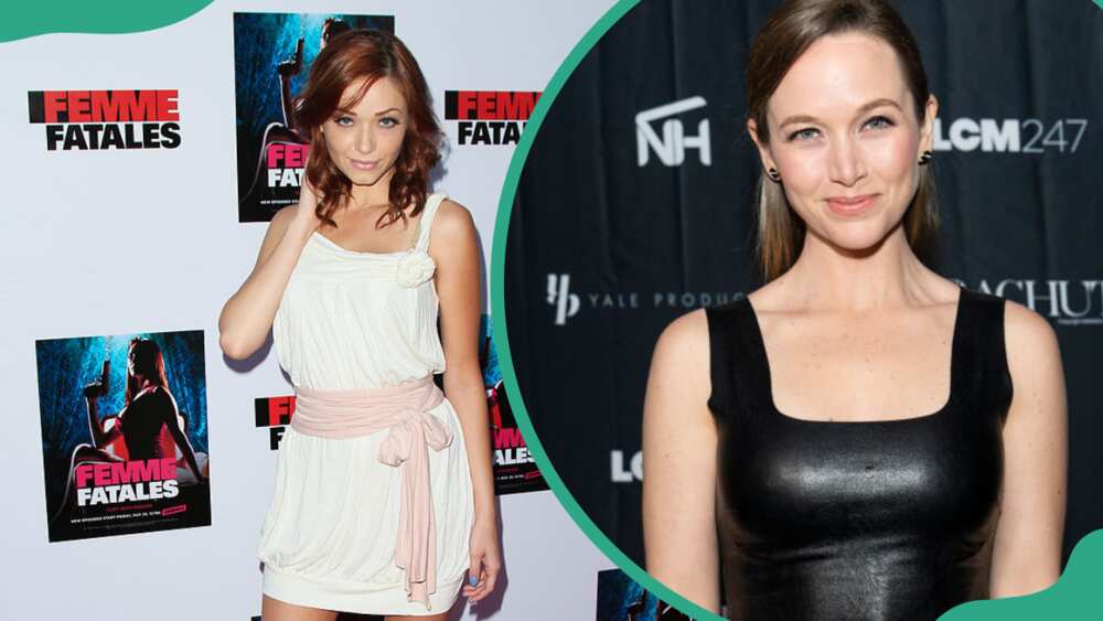 Actress Sierra Love attends the screening of Cinemax's new series "Femme Fatales" at ArcLight Hollywood (L). Kelley Jakle attends the "Parachute" Premiere Party during the 2023 SXSW Conference and Festivals (R).