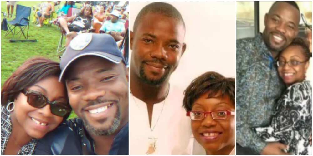 Comedian Okey Bakassi and wife