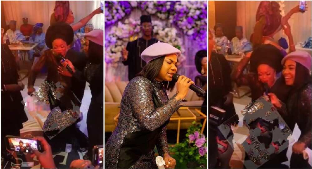 Nigerian bride sings "Obinasom" by Mercy Chinowo
