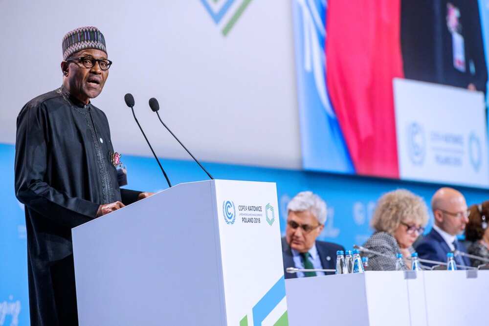 Shugaba Buhari ya gabatar da jawabi a kasar Poland (Hotuna)