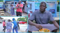 Strika Fights Ras Nene After Working For Him Without Pay In Skit, Baths Him With Food