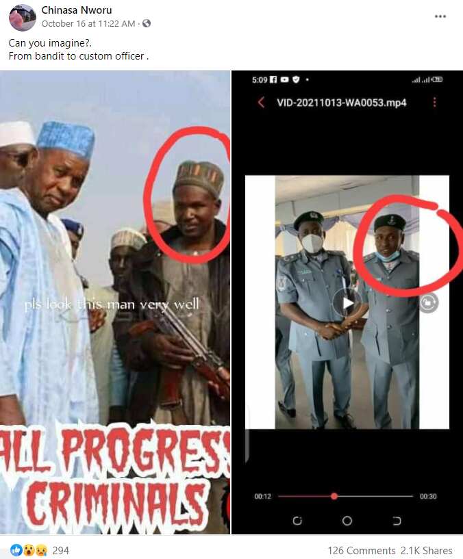 Fact check: This is not image of repentant bandit absolved as customs officer