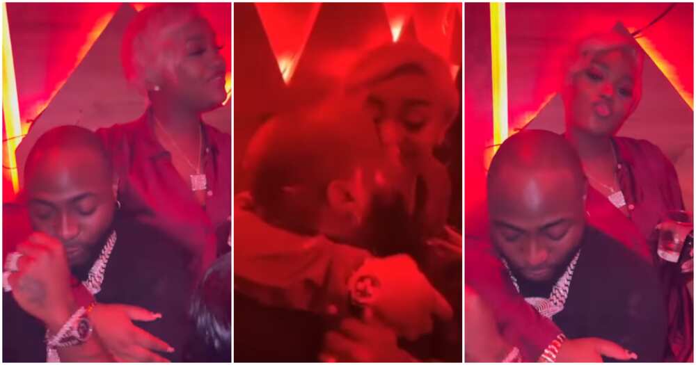 Davido and Chioma at the club