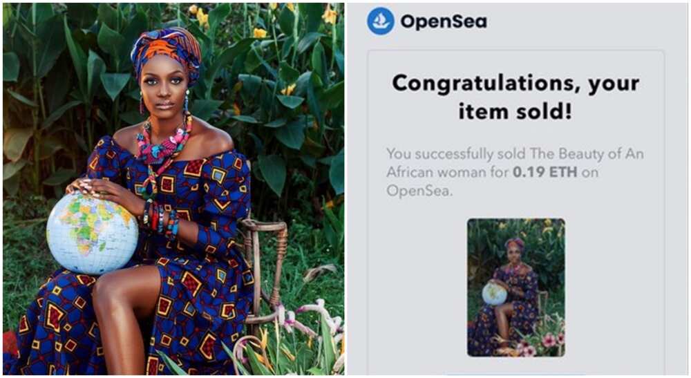 Talented photographer sells cute photo of African lady for N225k as NFTs.