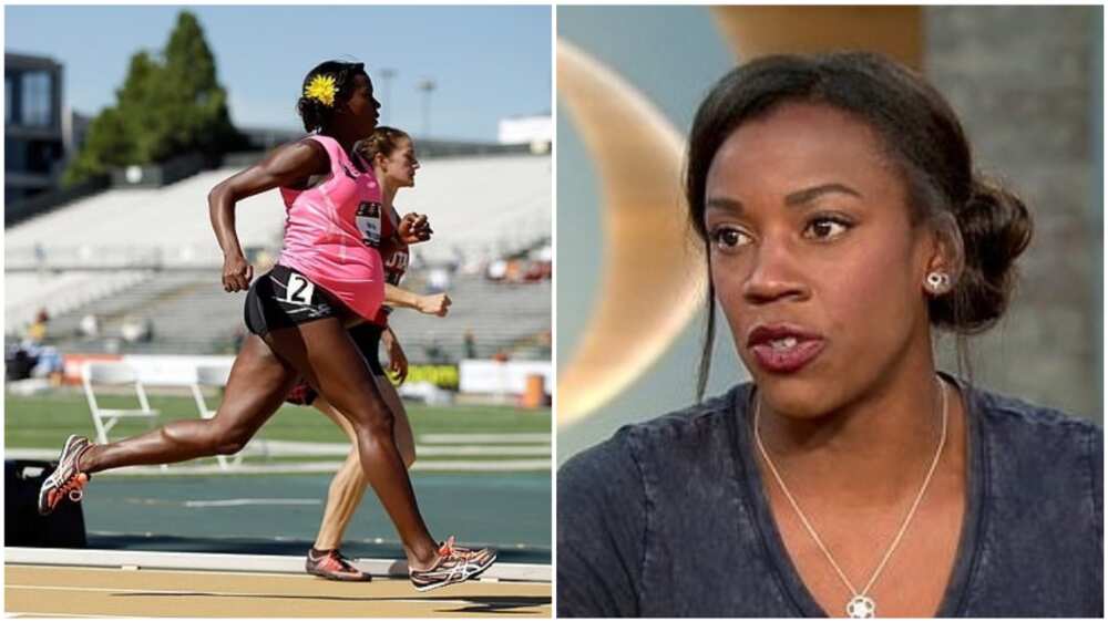 Alysia Montano said she had to run during pregnancy because she has many mouths to feed. Photo source: Daily Mail