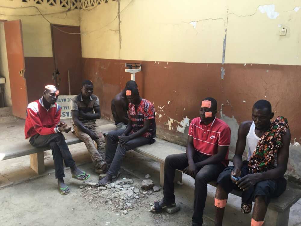 Injured protestors at the Union de Chagoua Hospital in N’Djamena following the October 20 clashes