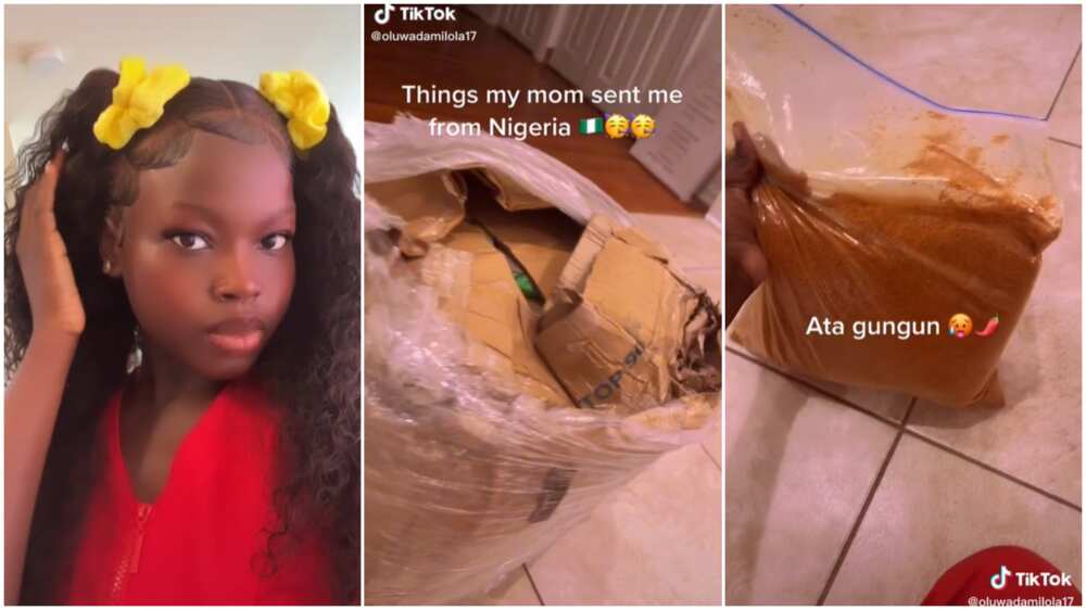 Nigerian food items in US/Lady experienced mother's love.