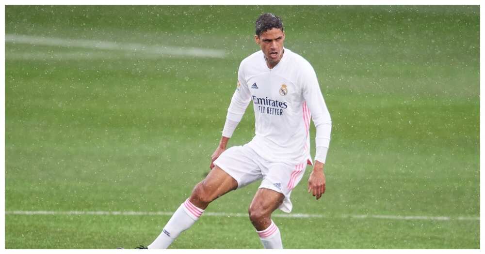 Raphael Varane en action pour le Real Madrid.  Photo : Getty Images.
