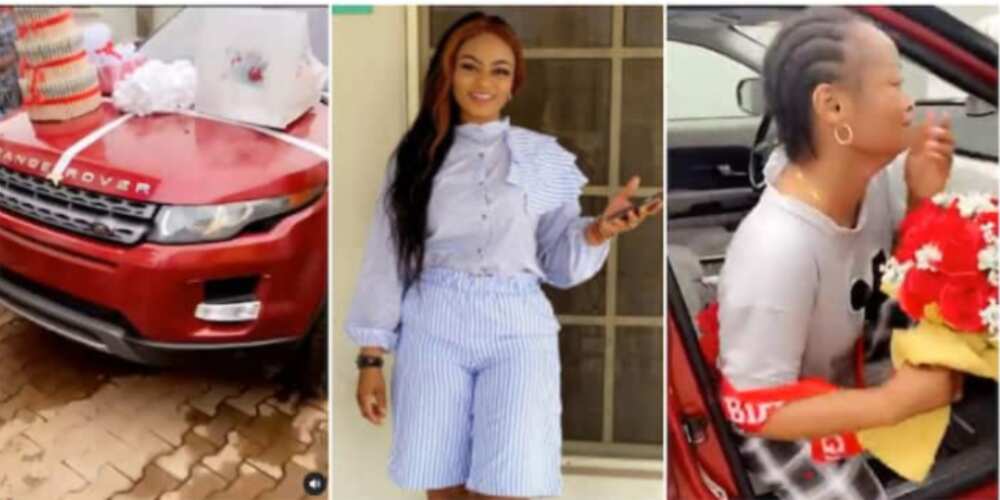 Mary got a brand new Range Rover from her husband Mary got a brand new Range Rover from her husband