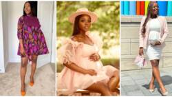 Maternity fashion: Media personality Tomike Adeoye shows pregnant women how to slay in 9 photos