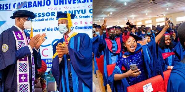 Governor Dapo Abiodun gives cash to Olabisi Onabanjo University best students