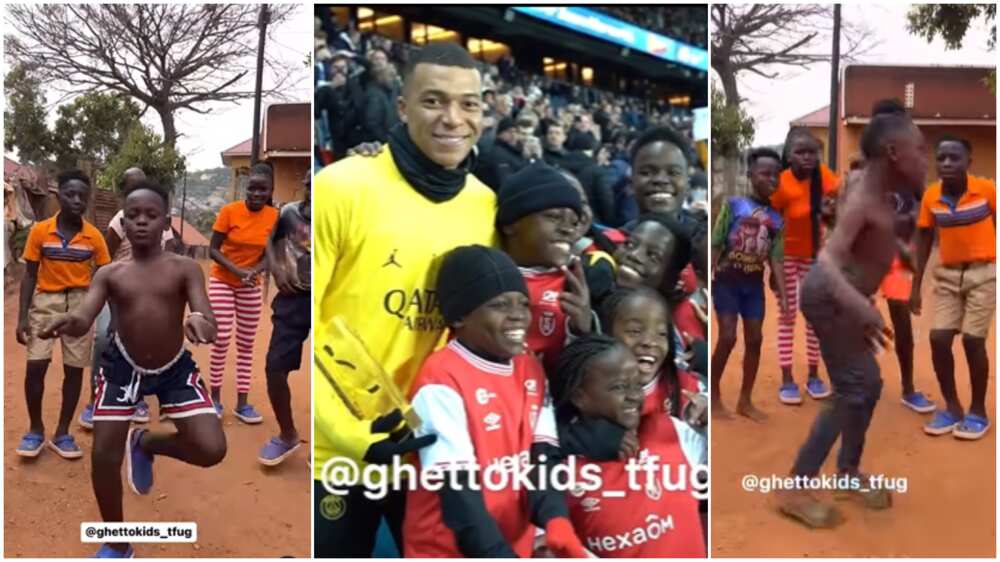 Ghetto kids in France/kid dancers met Mbappe.