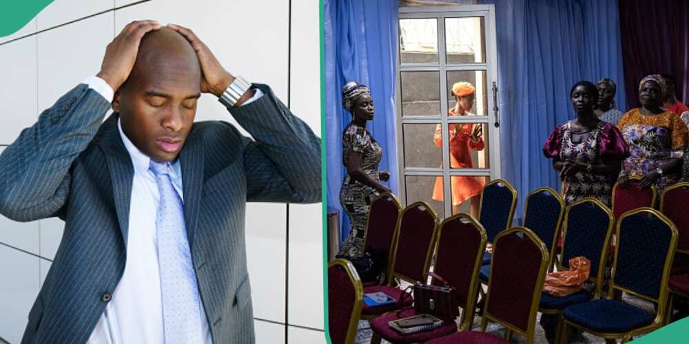 Man heartbroken as girlfriend presents another man in church after training in school for 7 years