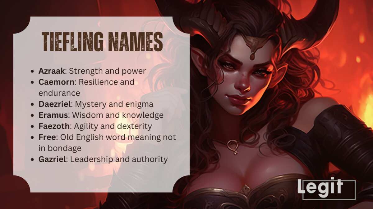 Male and female Tiefling names: find a fitting name for your