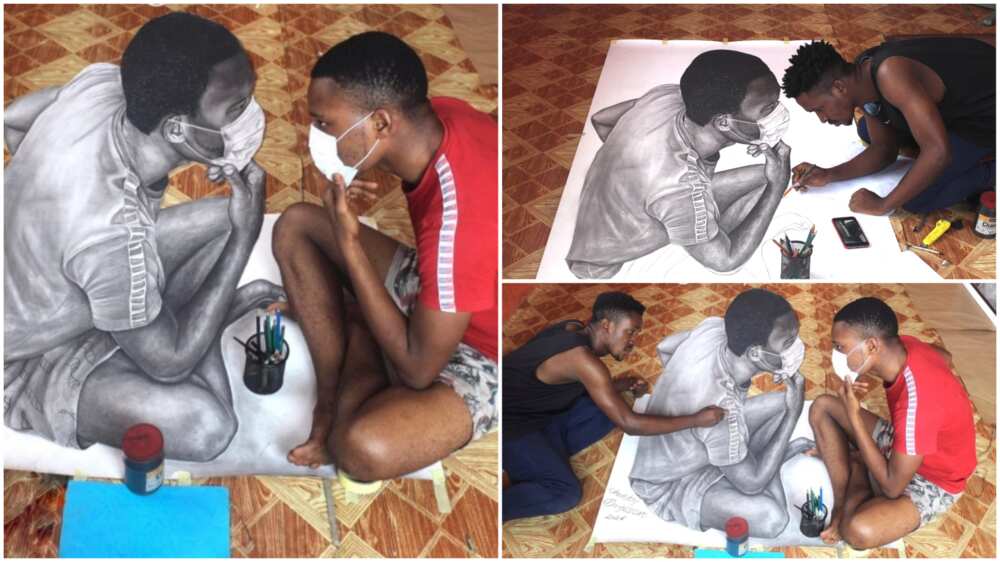 The Nigerian artist's work is simply amazing and detailed.
Photo source: @chubbyidealarts
