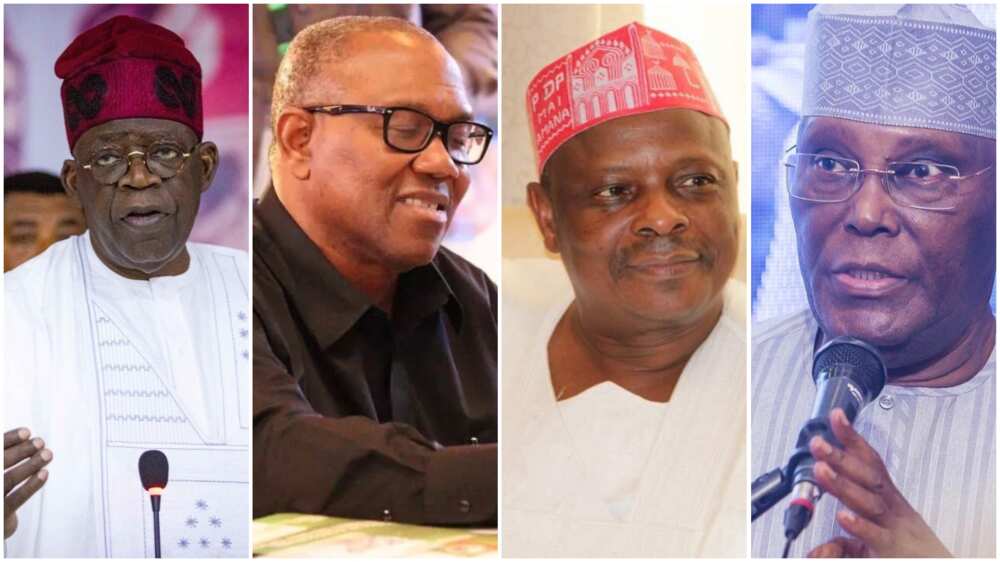 Tinubu/Peter Obi/Atiku/Kwankwaso/2023 Presidential Election/INEC