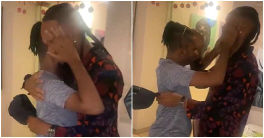 Singer Flavour and his son Singer Flavour and his son