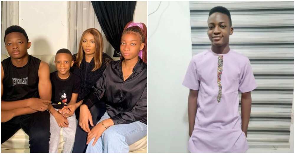 Photos of May Edochie and her kids